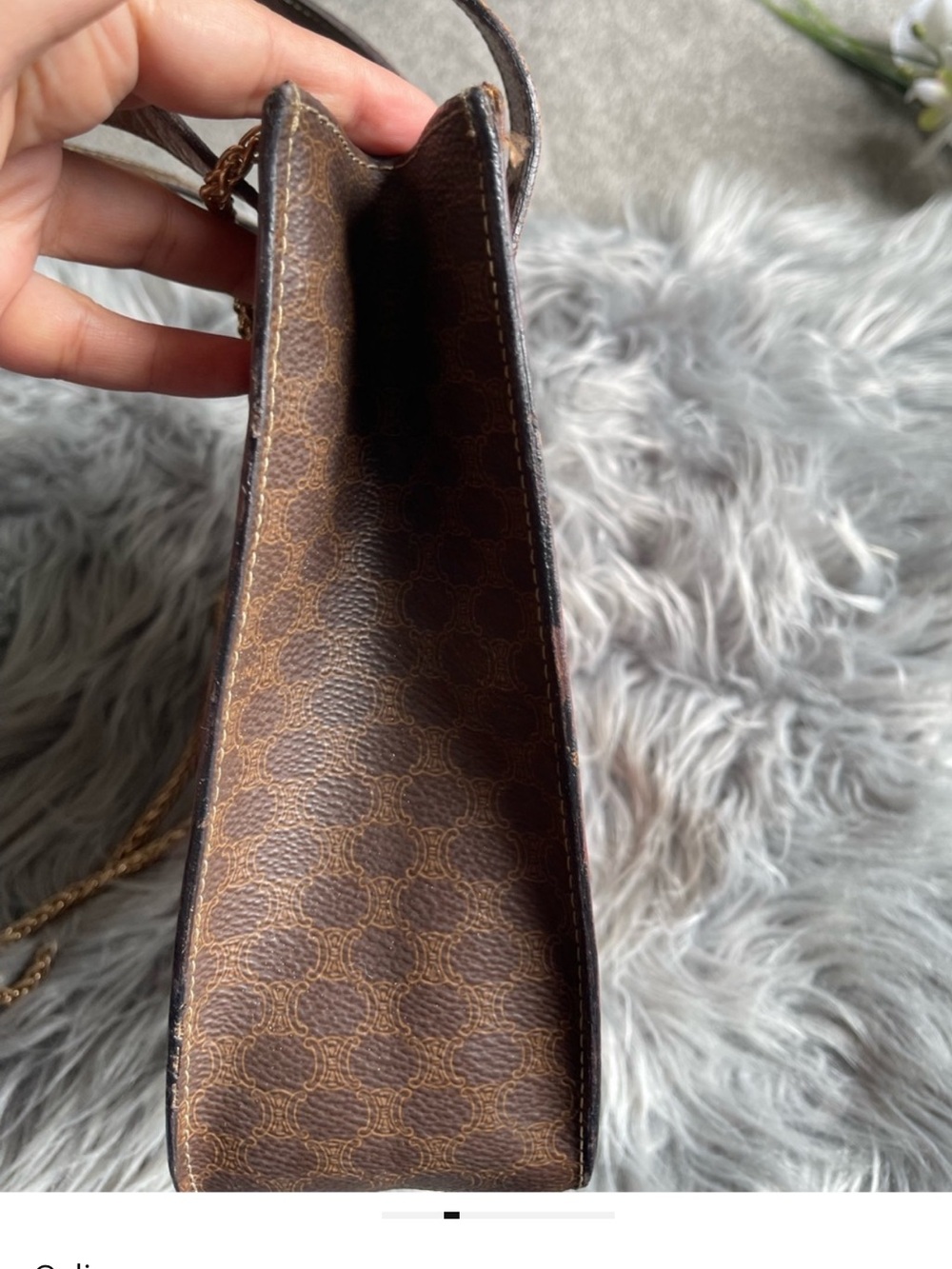 Authentic CELINE vintage small satchel bag - Picture 6 of 15